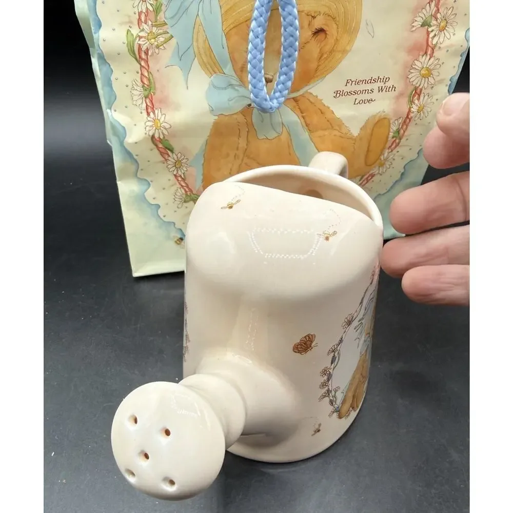 Cherished Teddies Porcelain Friendship Blossoms With Love Watering Can -7